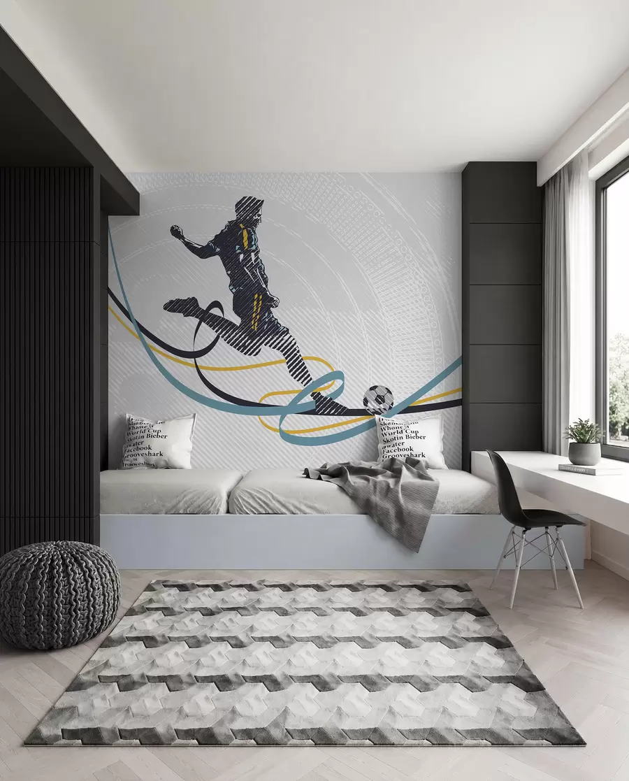 Papier peint Poster d'un athlète de rugby u99448