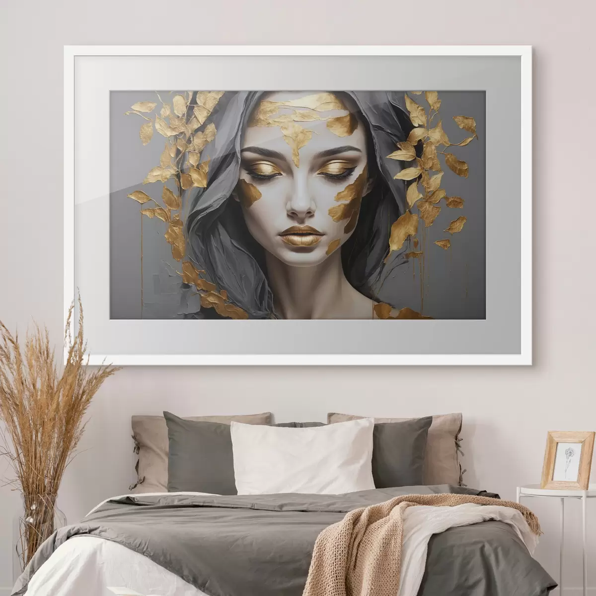 Poster Regard intérieur doré f37326