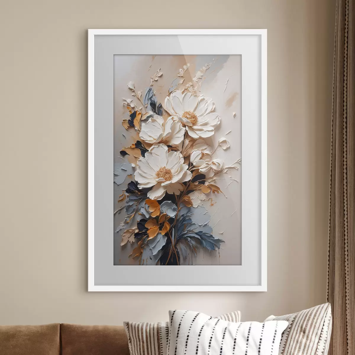 Poster Fleurs au feuillage sombre f37327
