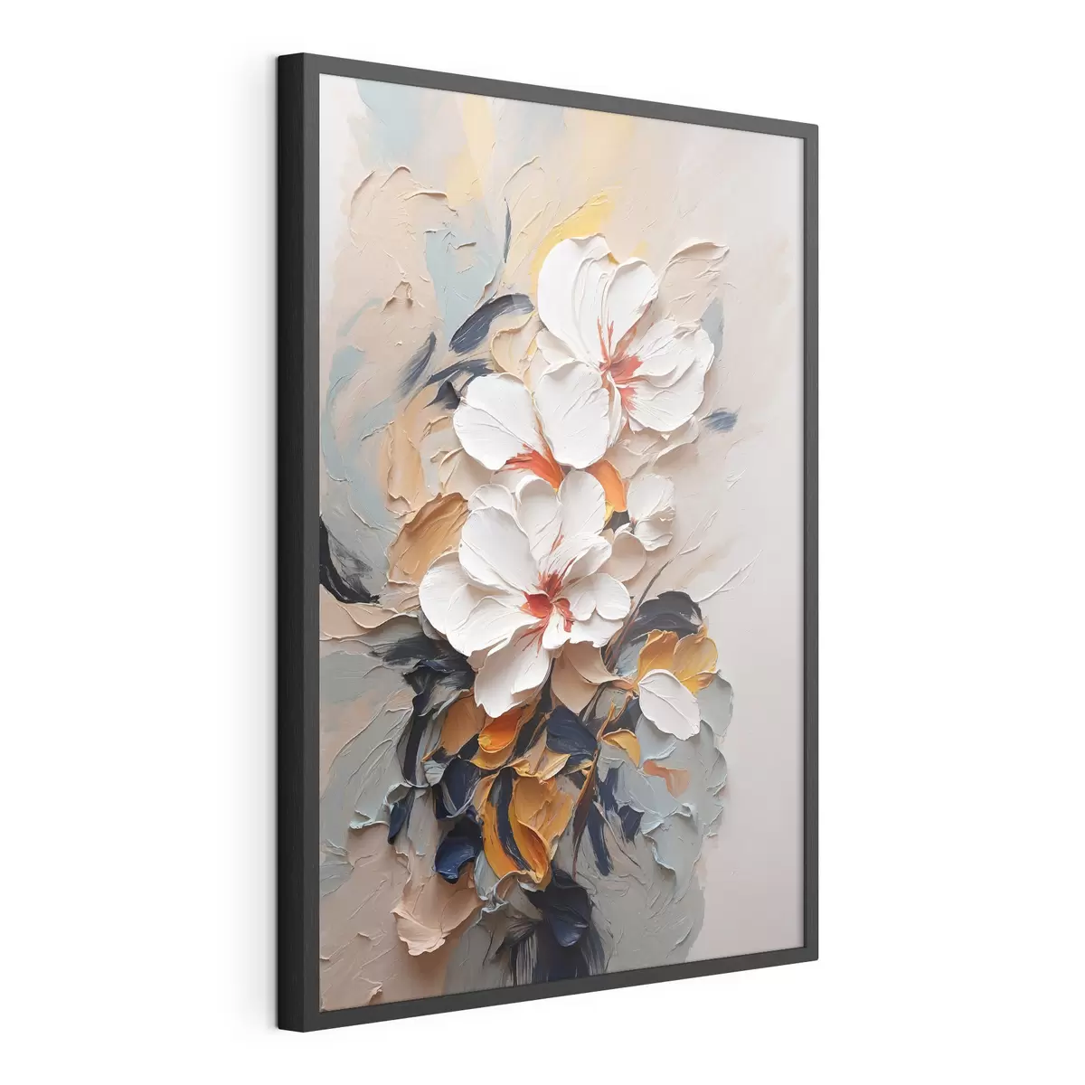 Poster Fleurs abstraites à l'huile f37330