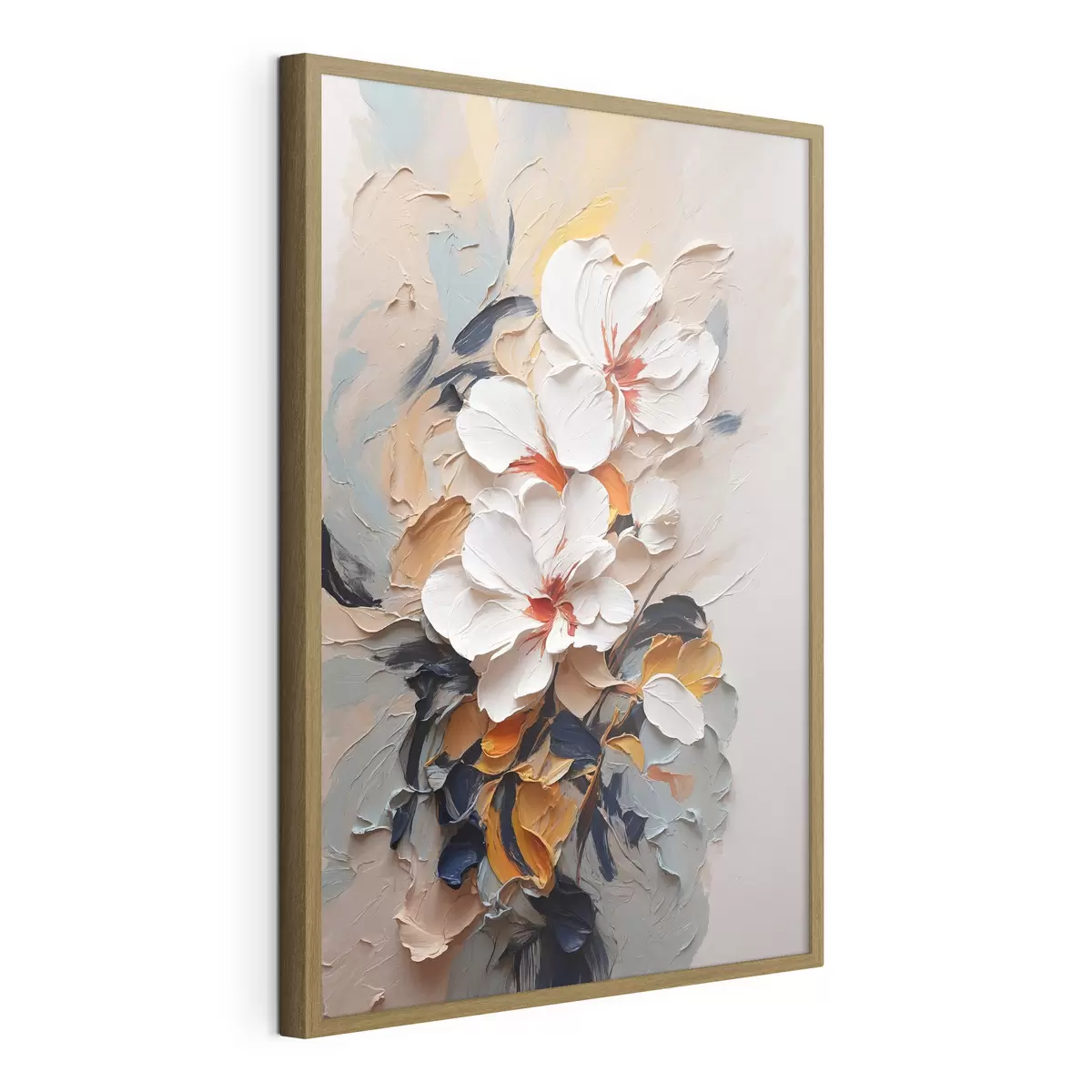 Poster Fleurs abstraites à l'huile f37330