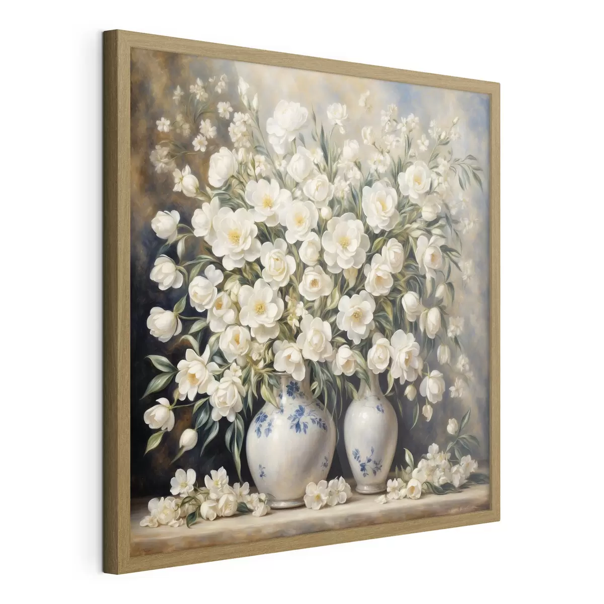 Poster Bouquet blanc dans le style d'Auguste Renoir f37440