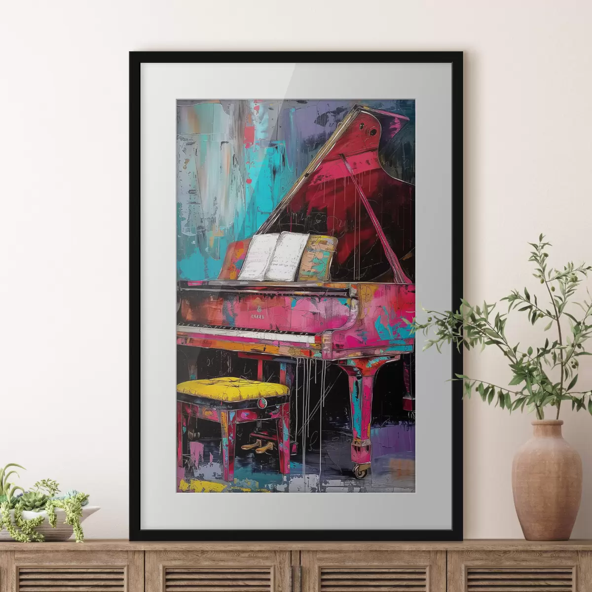 Poster Le piano cramoisi f37458