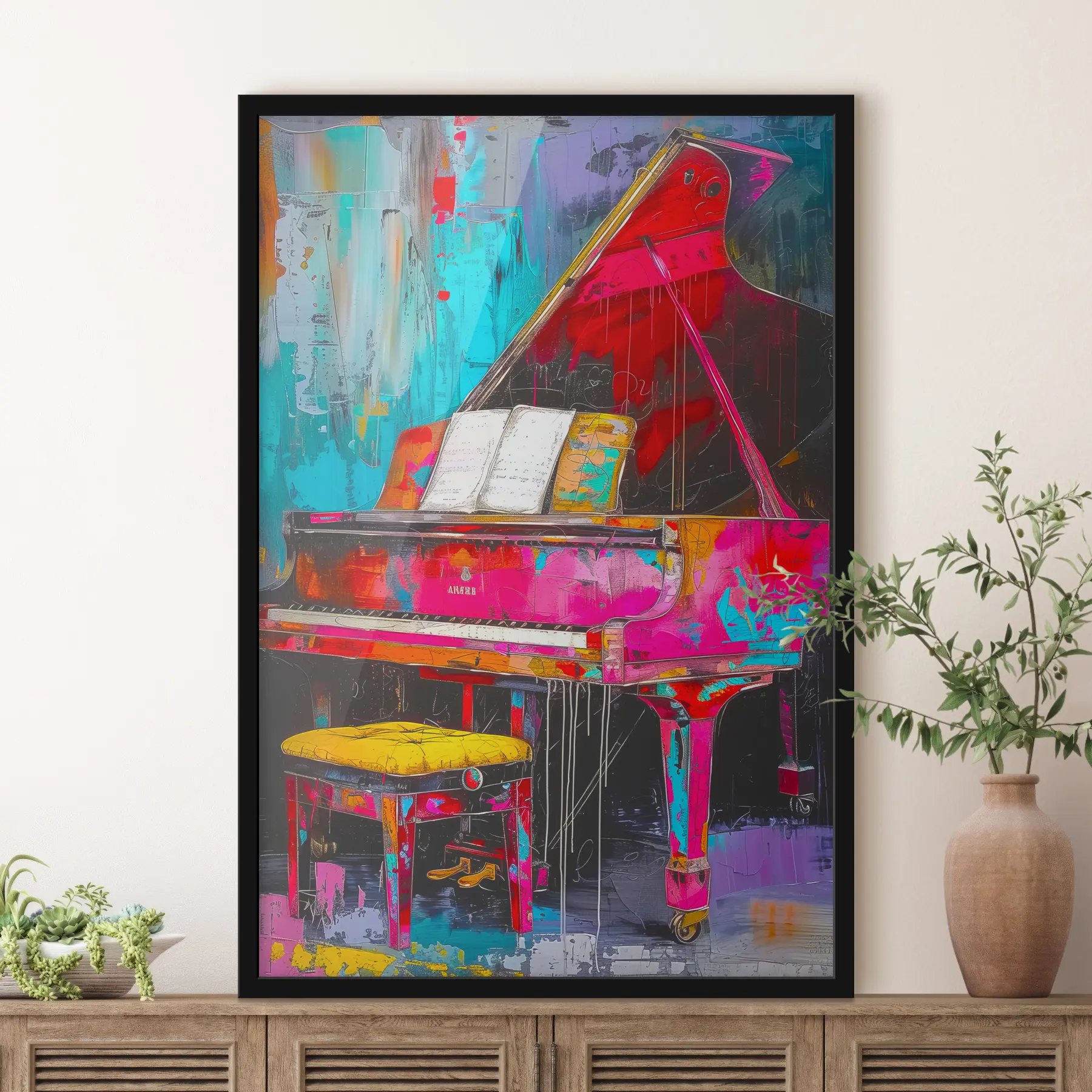 Papier peint Aquarelle piano à queue f37458 buy France - Uwalls.fr Papier peint Aquarelle piano à queue f37458