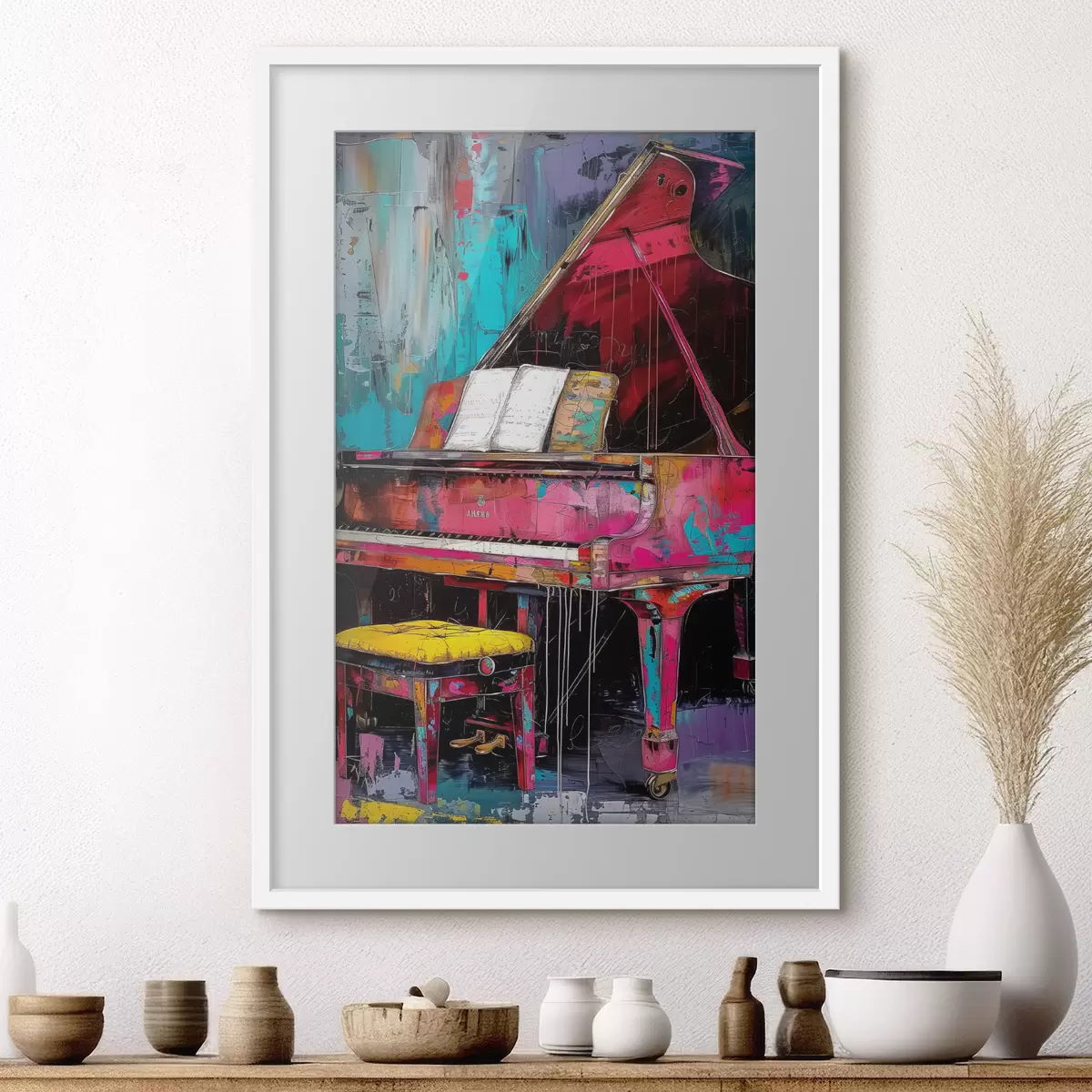 Poster Le piano cramoisi f37458