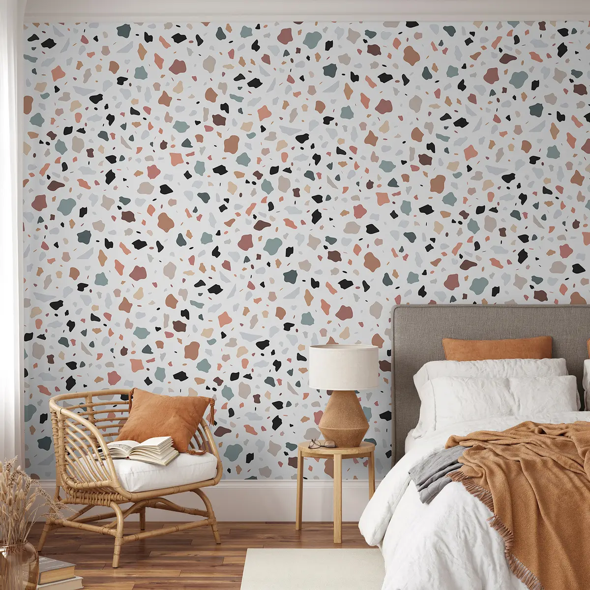 Papier peint Mosaïque en terrazzo u99671