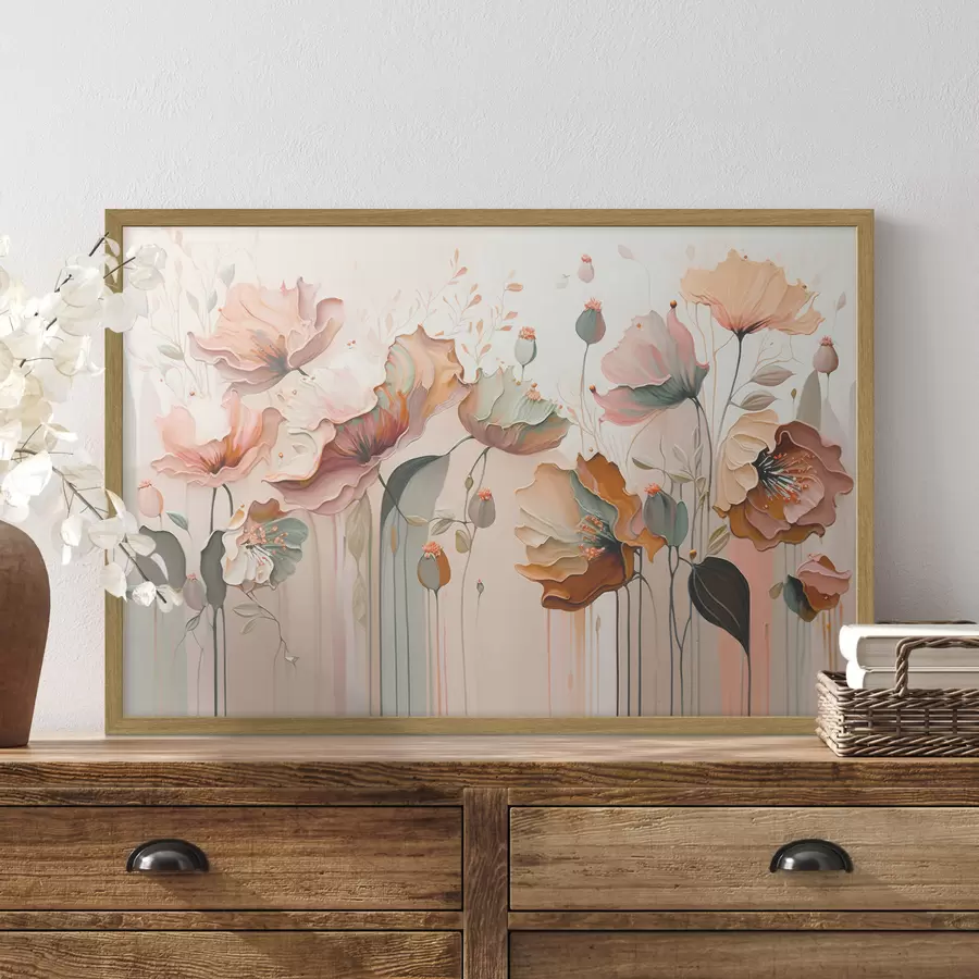 Papier peint Aquarelle de fleurs f37538