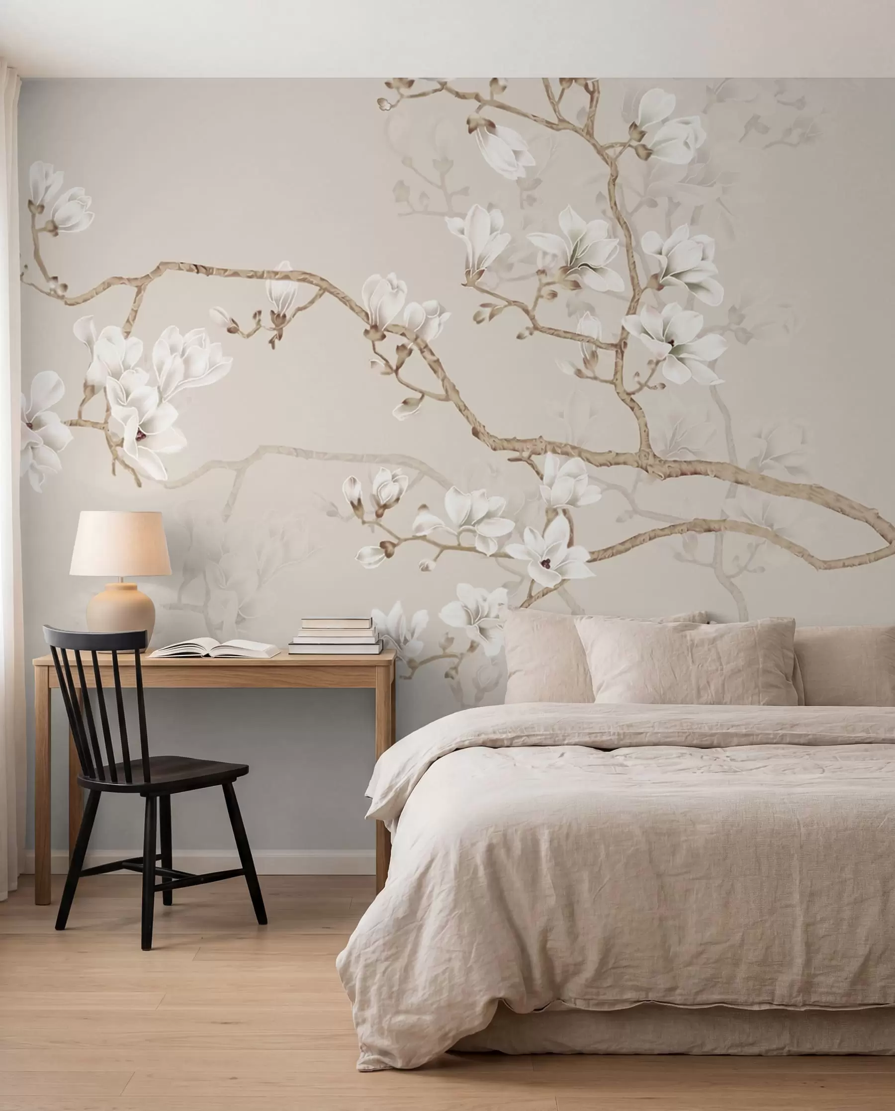 Papier peint Magnolia dans le jardin u25842d1